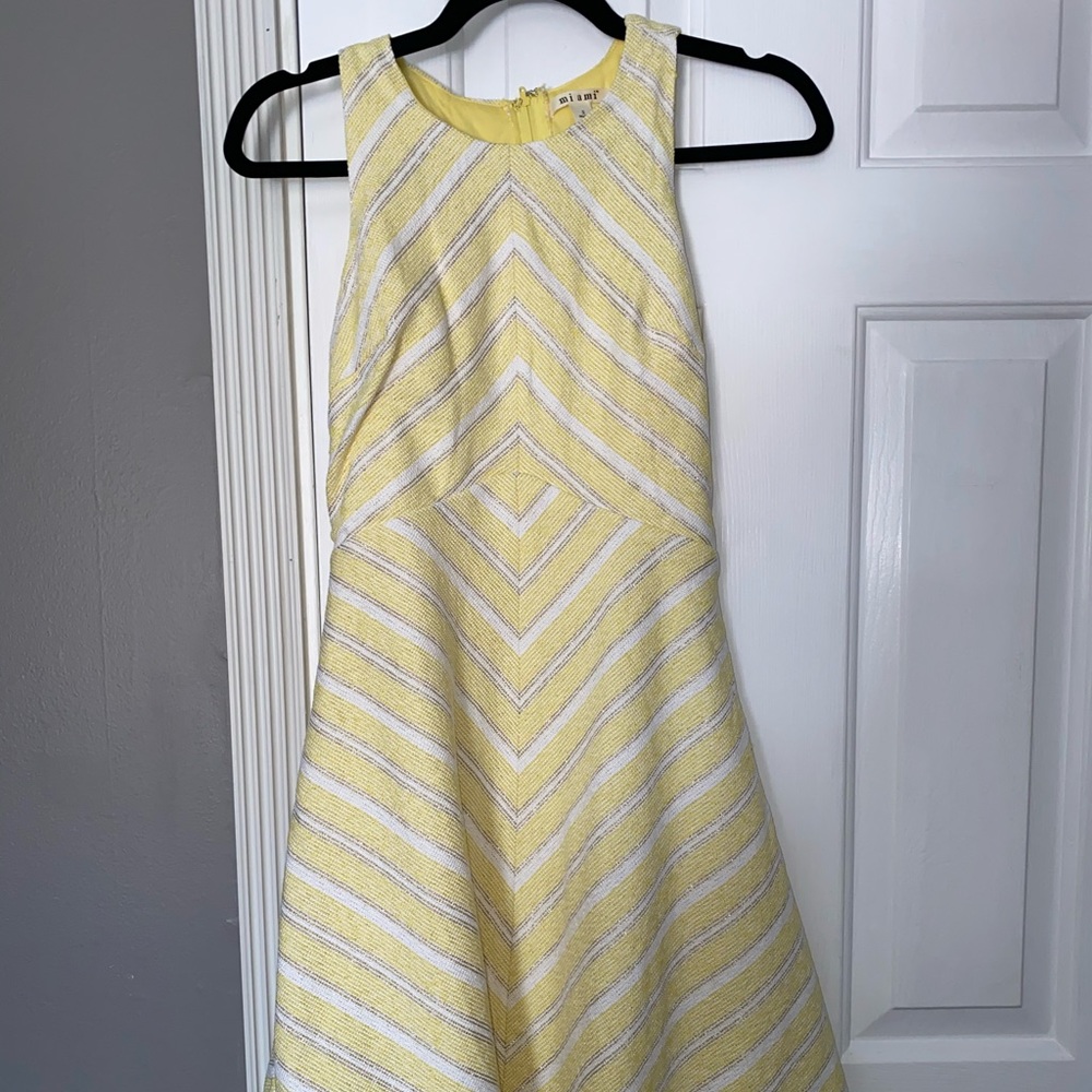 Yellow striped Francescas dress